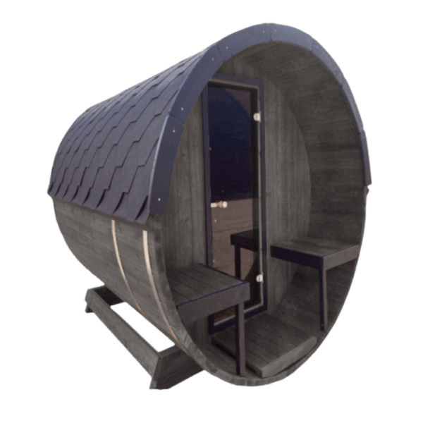 Barrell sauna Charcoal Effect