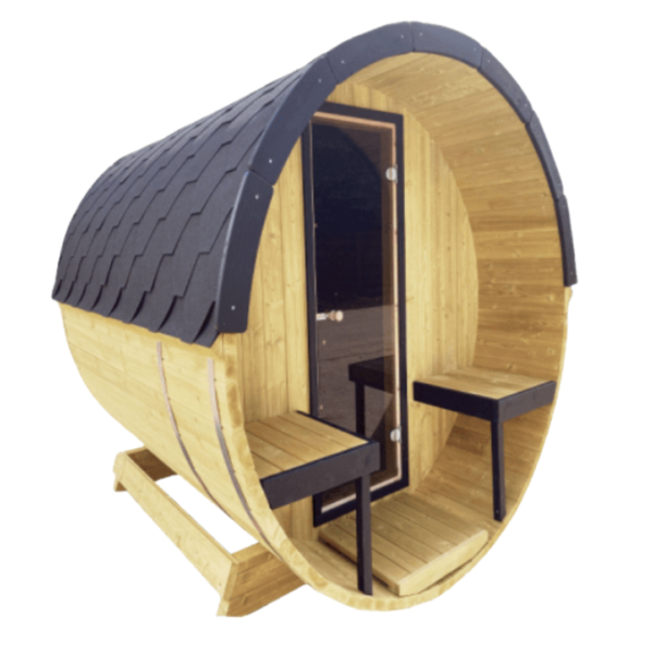 Wall Barrell Sauna Natural Effect